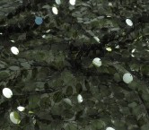 Green metallic net with sequin